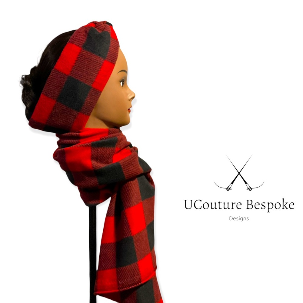 New custom handmade women’s/ girls ear warmer and scarf set